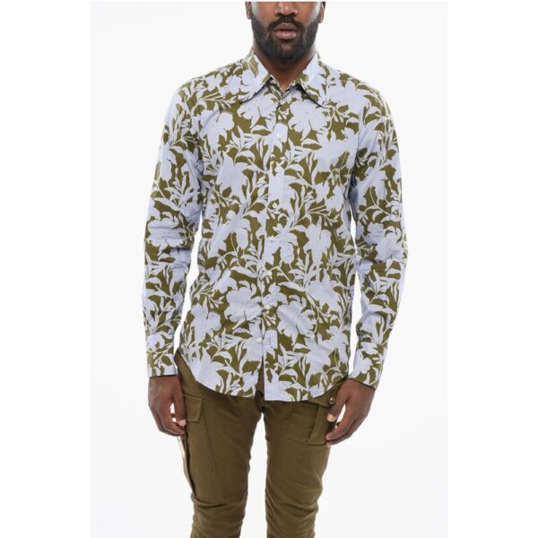 Dsquared² Floral Patterned Cotton Shirt