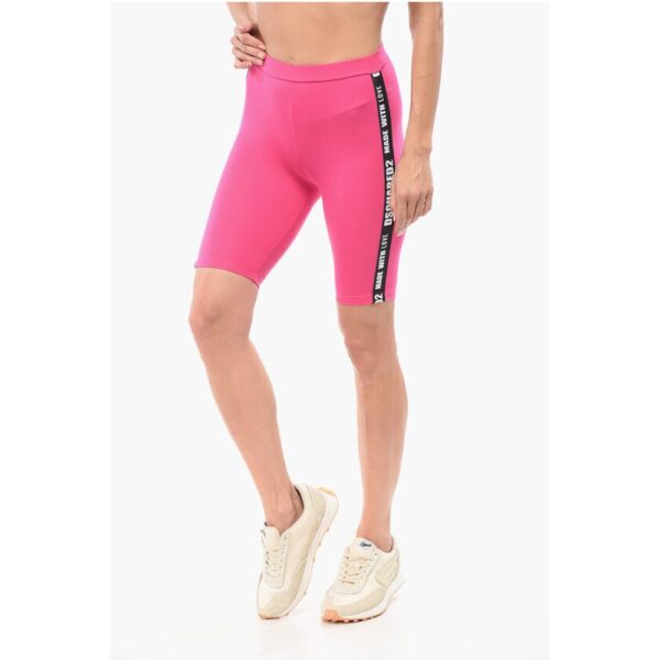Dsquared² Underwear Biker Leggings with Logoed Bands