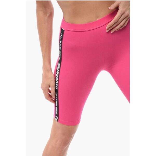 Dsquared² Underwear Biker Leggings with Logoed Bands - Image 3