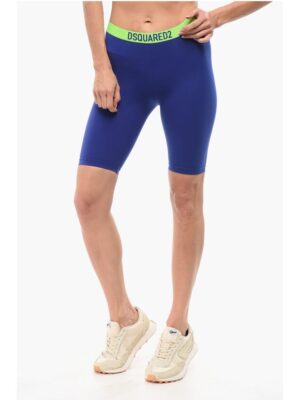 Dsquared² Underwear Microfiber Leggings with Logoed Elastic Band