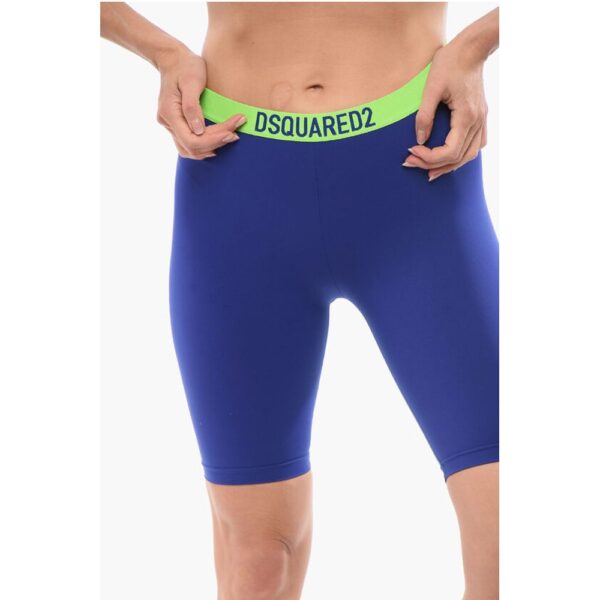 Dsquared² Underwear Microfiber Leggings with Logoed Elastic Band - Image 3