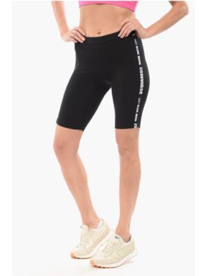 Dsquared² Underwear Biker Leggings with Logoed Bands