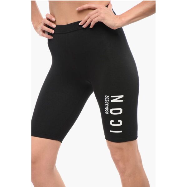 Dsquared² Underwear ICON Biker Leggings with Print - Image 3