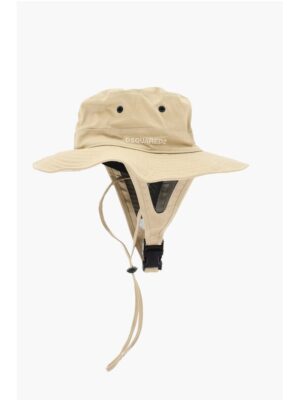 Dsquared² Solid Color Twill Bucket Hat