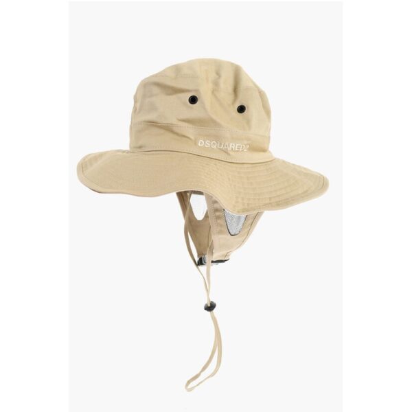 Dsquared² Solid Color Twill Bucket Hat - Image 2