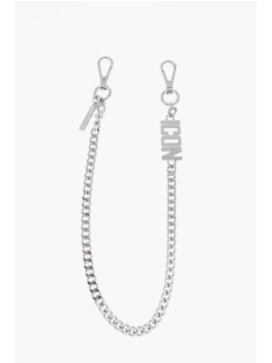 Dsquared² Silver-Tone Metal BE ICON Pant's Chain
