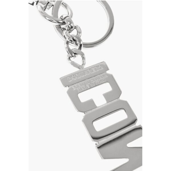 Dsquared² ICON Solid Color Metal Keyring - Image 2