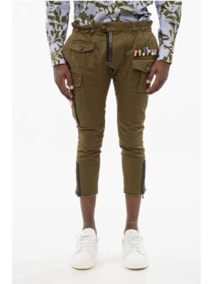 Dsquared² Cotton ARMY Cargo Pants with Patches