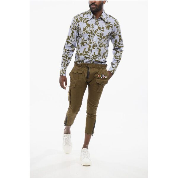 Dsquared² Cotton ARMY Cargo Pants with Patches - Image 4