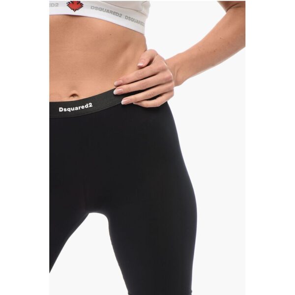 Dsquared² Underwear Microfiber Biker Leggings - Image 3