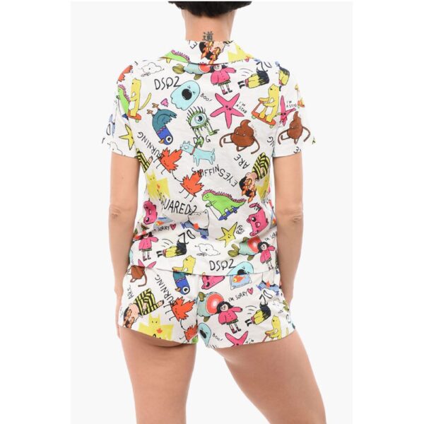 Dsquared² Printed Cotton Pijama Shirt - Image 2
