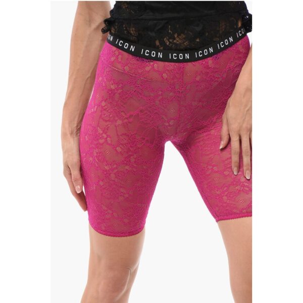 Dsquared² Underwear Lace Biker Leggings - Image 3
