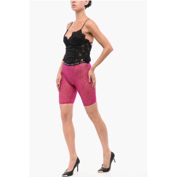 Dsquared² Underwear Lace Biker Leggings - Image 4