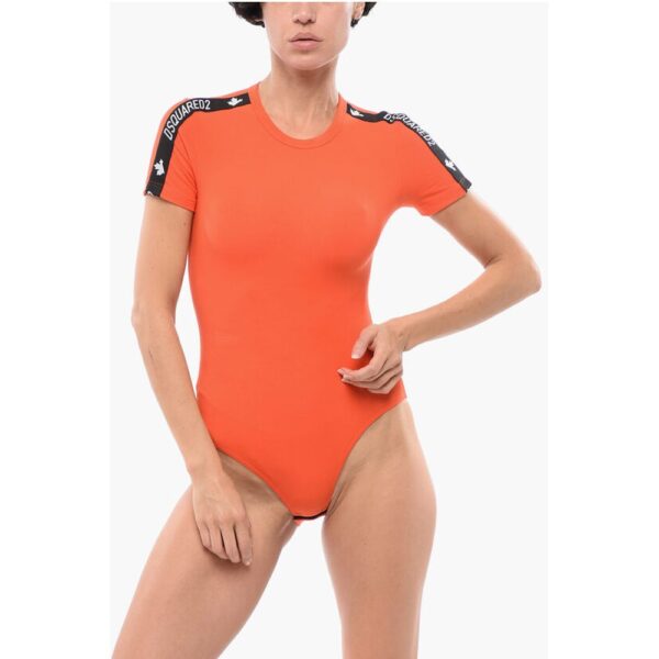 Dsquared² Short-sleeved Stretch Cotton Bodysuit