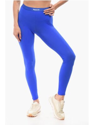 Dsquared² Underwear Microfiber Leggings with Logoed Elastic Band