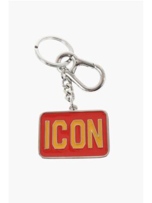Dsquared² ICON Metal Keyring with Logoed Pendant