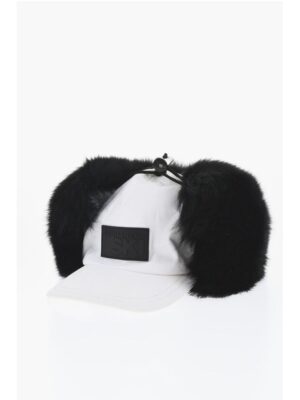 Dsquared² Nylon Deerstalker Hat with Fur Inner