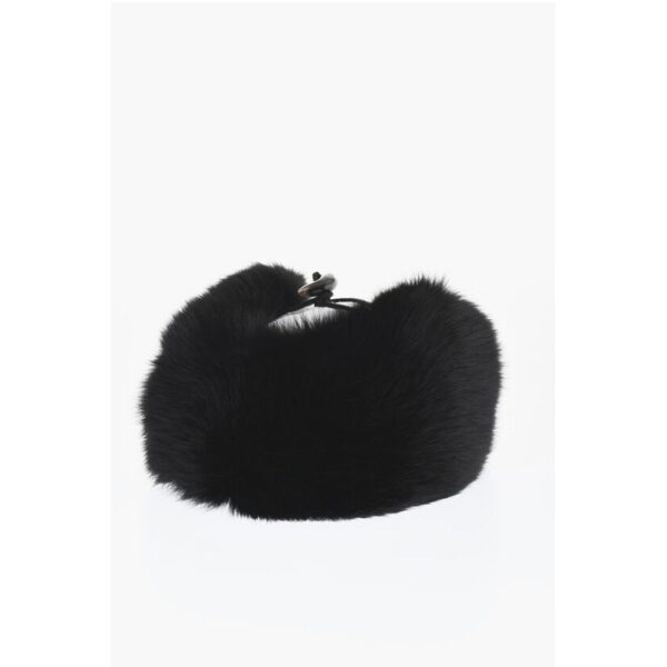 Dsquared² Nylon Deerstalker Hat with Fur Inner - Image 2