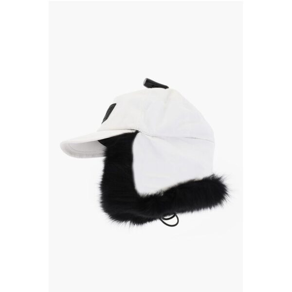 Dsquared² Nylon Deerstalker Hat with Fur Inner - Image 4
