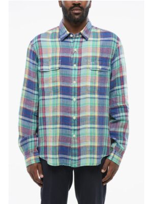 Polo Ralph Lauren Plaid Check Linen Saharan Shirt