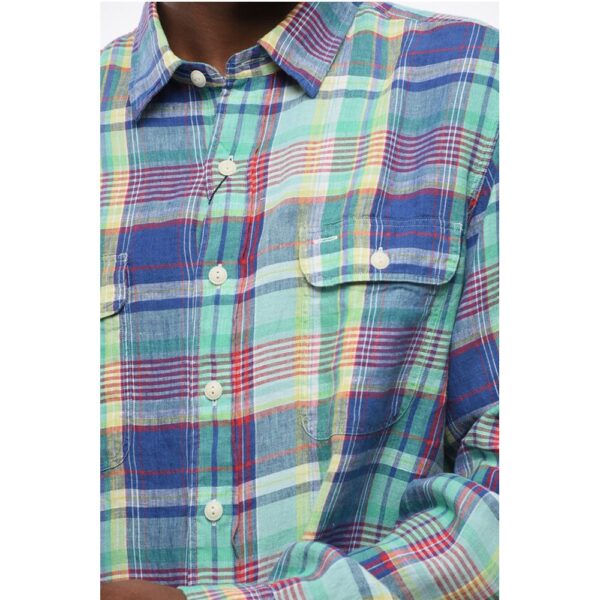 Polo Ralph Lauren Plaid Check Linen Saharan Shirt - Image 3
