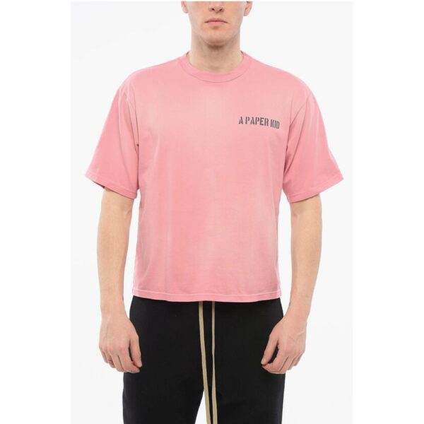 A Paper Kid Back Printed Box-Fit T-Shirt