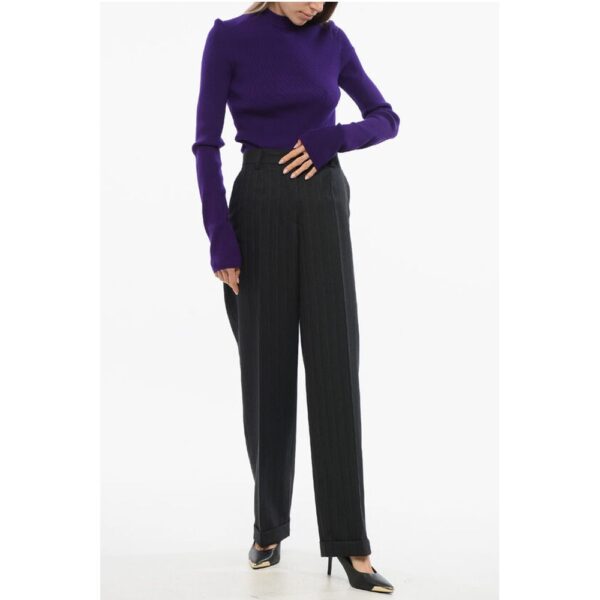 Miu Miu Wool Wide-leg Pants - Image 3
