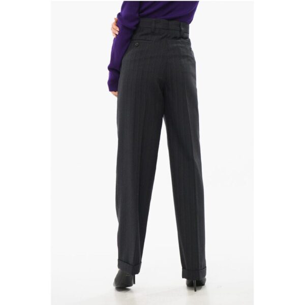 Miu Miu Wool Wide-leg Pants - Image 4