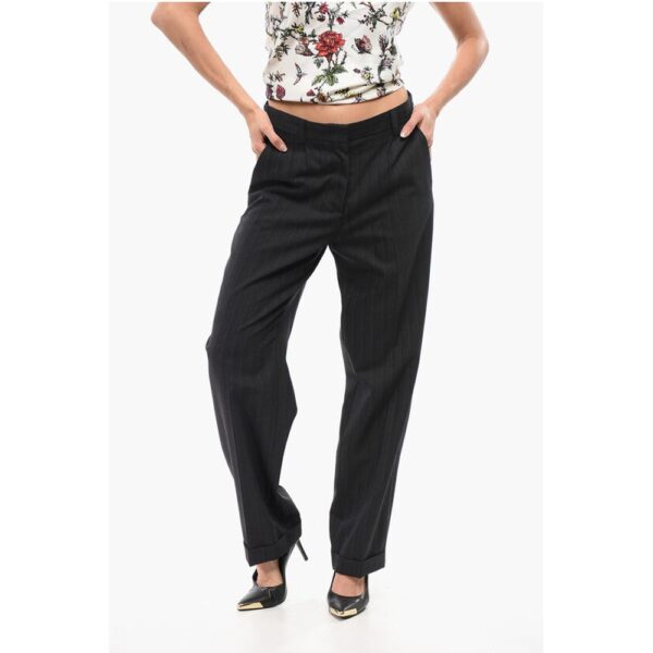 Miu Miu Wool Wide-leg Pants - Image 5