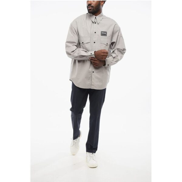 Versace JEANS COUTURE Cotton Saharan Shirt - Image 4