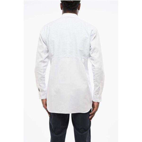 Comme Des Garçons Hairline Detailed Cotton Shirt - Image 2
