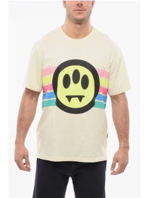 Barrow Crew Neck Printed Cotton T-Shirt