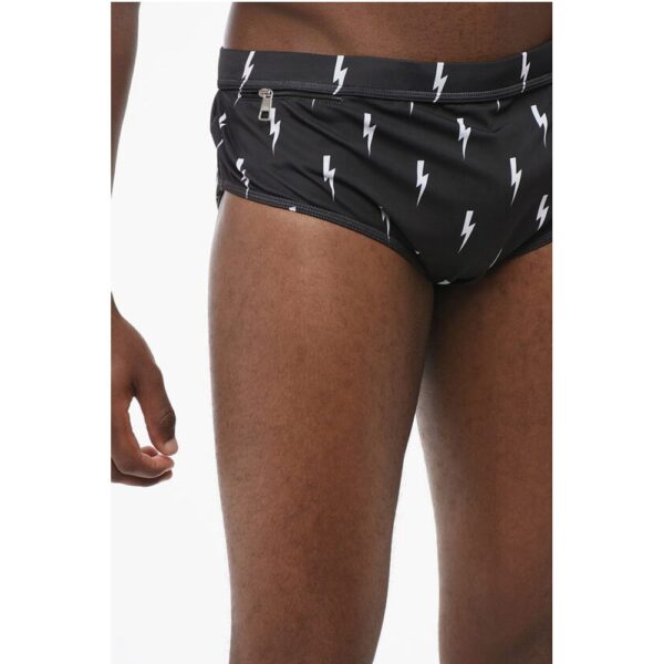 Neil Barrett Printed Swim Briefs with Pocket - Image 2