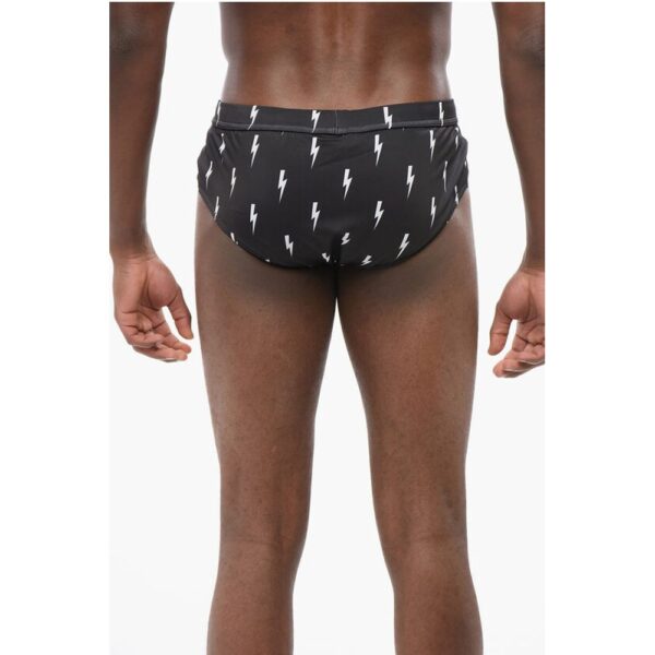 Neil Barrett Printed Swim Briefs with Pocket - Image 3