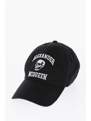 Alexander McQueen Cotton Cap with Embossed Logo