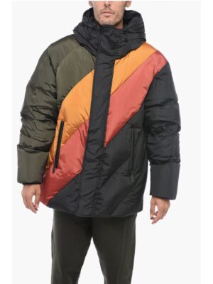 Dsquared² Turtleneck Down Jacket with Hidden Placket