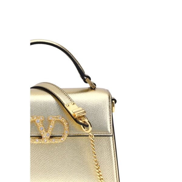 Valentino Garavani Metallic garnet mini Handbag - Image 4