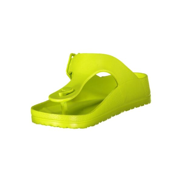 Norway 1963 Yellow Plastic Women Sandal - Image 3