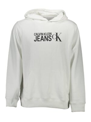 Calvin Klein White Cotton Men Sweater