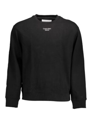 Calvin Klein Black Cotton Men Sweater