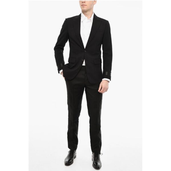 Dsquared² Single Breasted Wool Blazer With Flap Pockets - Image 4