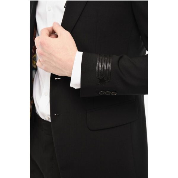 Dsquared² Single Breasted Wool Blazer With Flap Pockets - Image 5