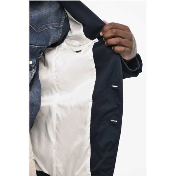 Dsquared² embroidered Cotton 2 Buttons Blazer with Flap Pockets - Image 5