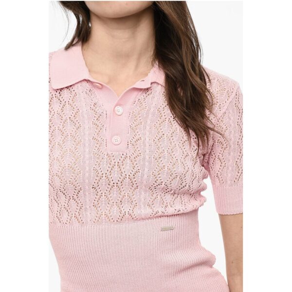 Dsquared² Macramé Short Polo Dress - Image 3