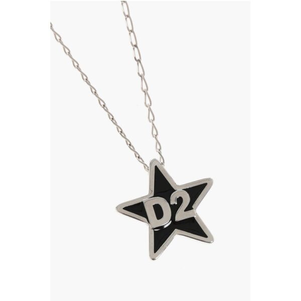 Dsquared² Brass Necklace with Star-Shaped Pendant - Image 2