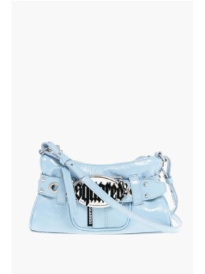 Dsquared² Patent Leather Crossbody Bag with Logoed Buckle