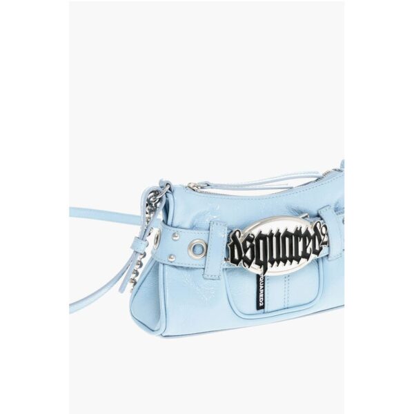 Dsquared² Patent Leather Crossbody Bag with Logoed Buckle - Image 3