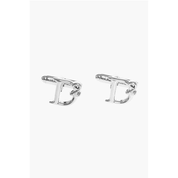 Dsquared² Silver-Tone Brass D2 STATEMENT Cufflinks