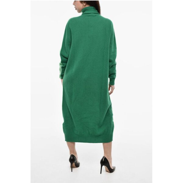Dsquared² Turtleneck Wool and Cashmere Maxi Dress - Image 2