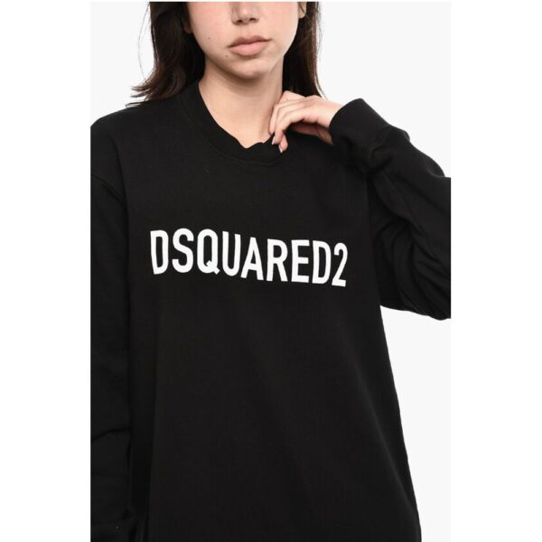Dsquared² Sweat Maxi Dress with Contrast Logo - Image 3